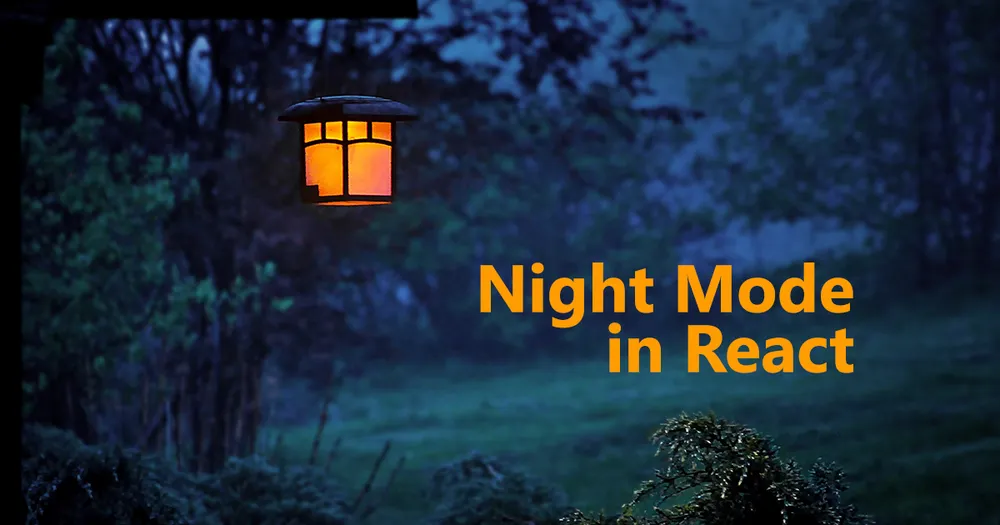 Create a dark mode in React with CSS variables and localStorage